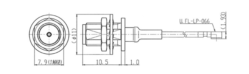 6GHz対応超小型RF同軸コネクタ付きケーブル